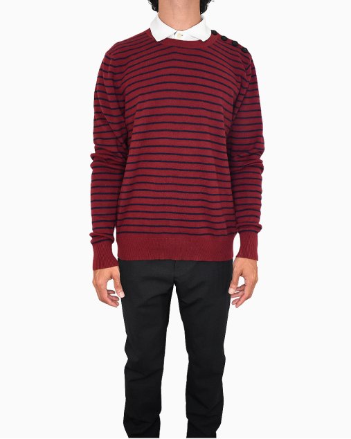 Suéter Burberry Vermelho Listrado